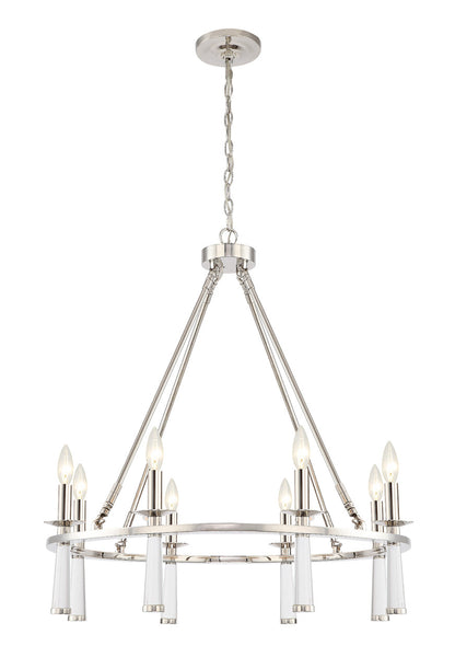 Crystorama Baxter Chandelier Aged Brass