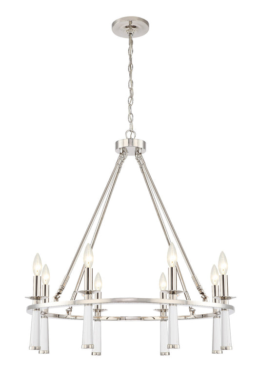 Crystorama Baxter Chandelier Aged Brass