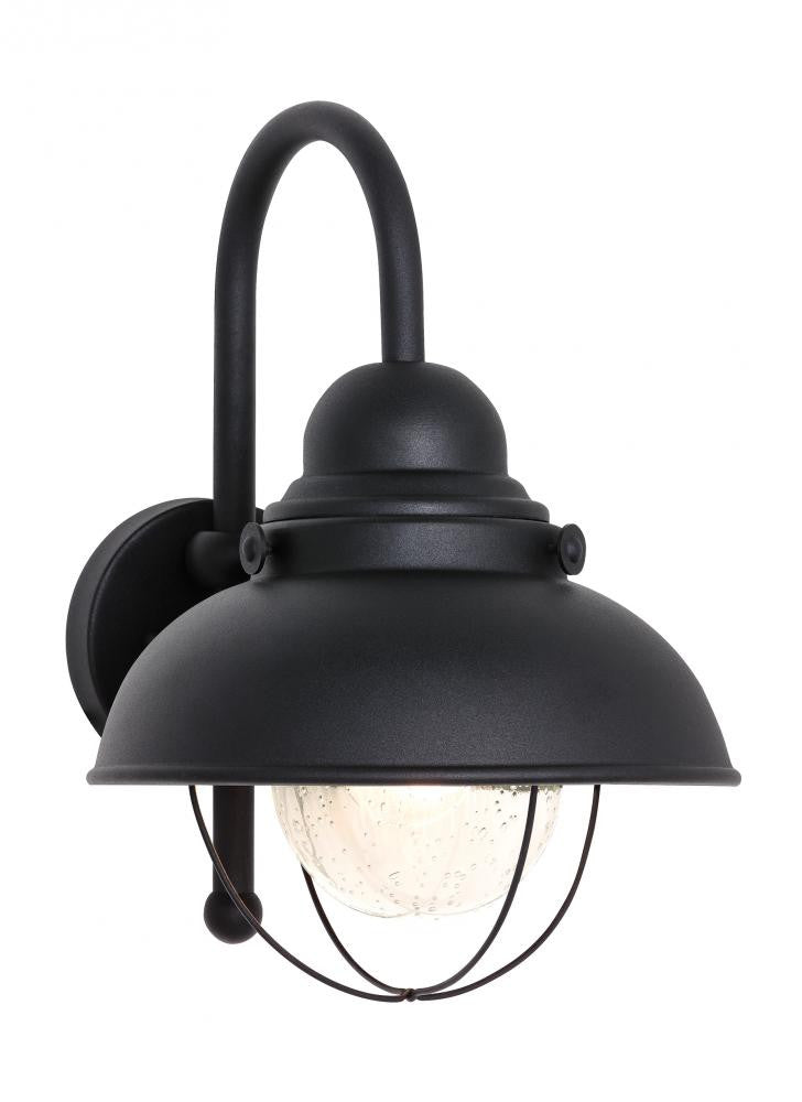 Generation Lighting Sebring Large One Light Outdoor Wall Lantern Black