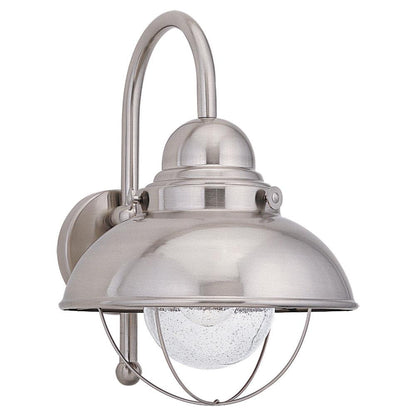 Generation Lighting Sebring Large One Light Outdoor Wall Lantern Brushed Stainless