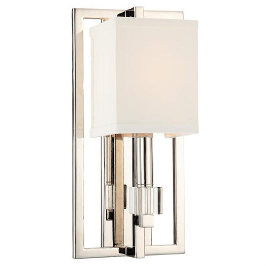 Crystorama Dixon Wall Sconce Polished Nickel