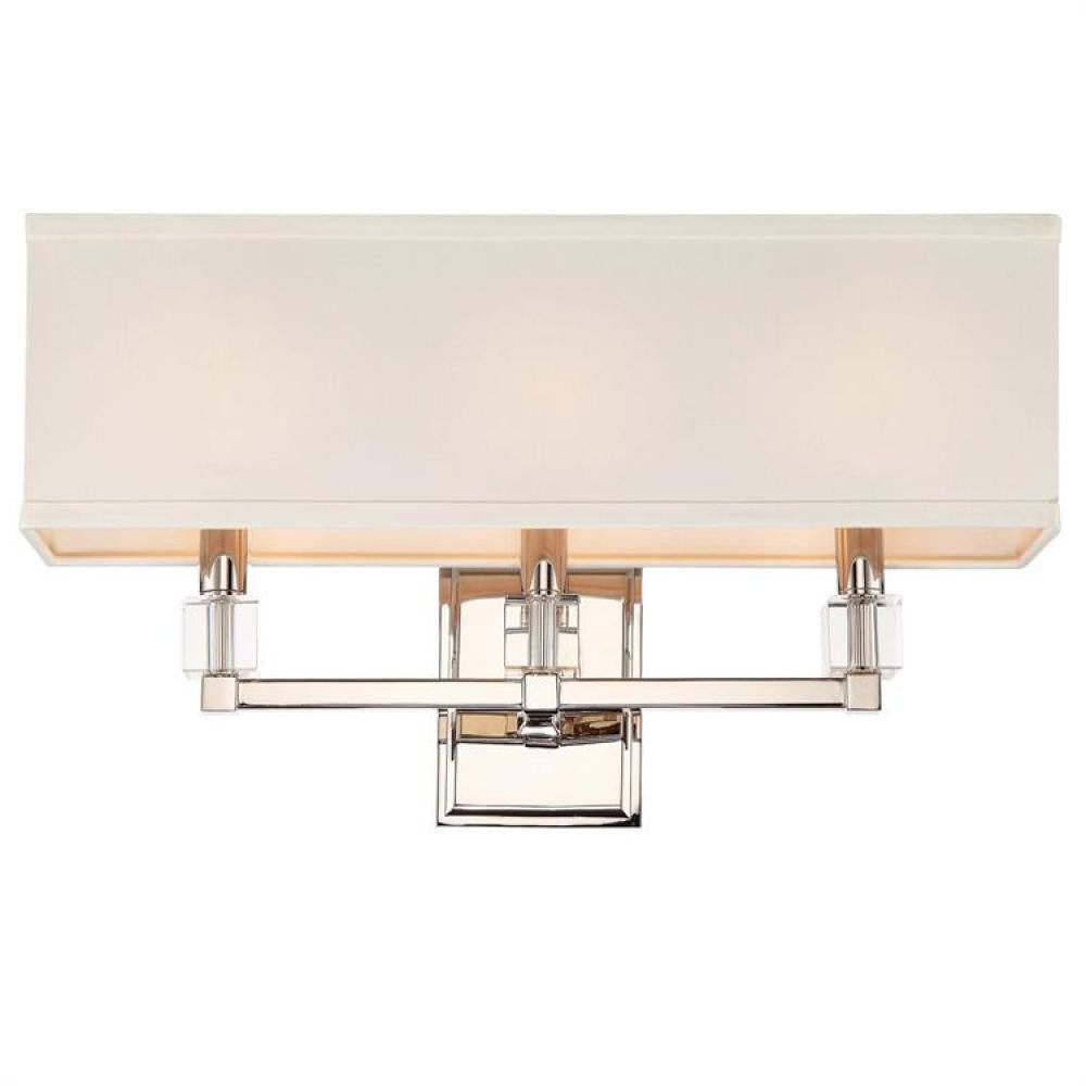Crystorama Dixon Wall Sconce Polished Nickel