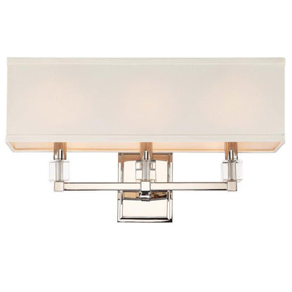 Crystorama Dixon Wall Sconce Polished Nickel