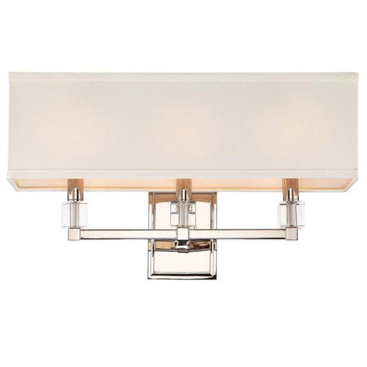 Crystorama Dixon Wall Sconce Polished Nickel