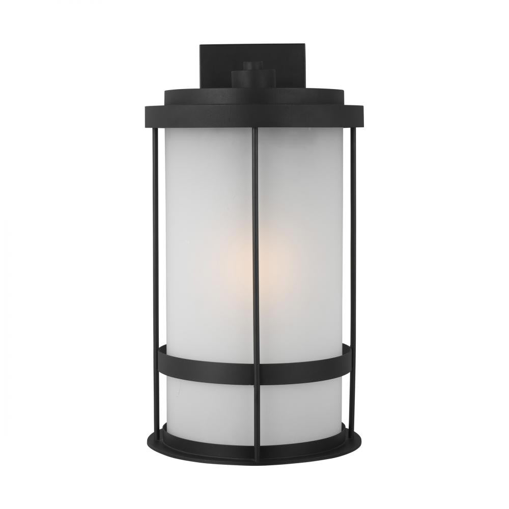 Generation Lighting Wilburn Extra Large One Light Outdoor Wall Lante Black