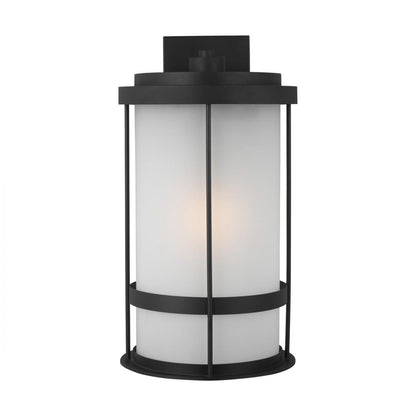 Generation Lighting Wilburn Extra Large One Light Outdoor Wall Lante Black