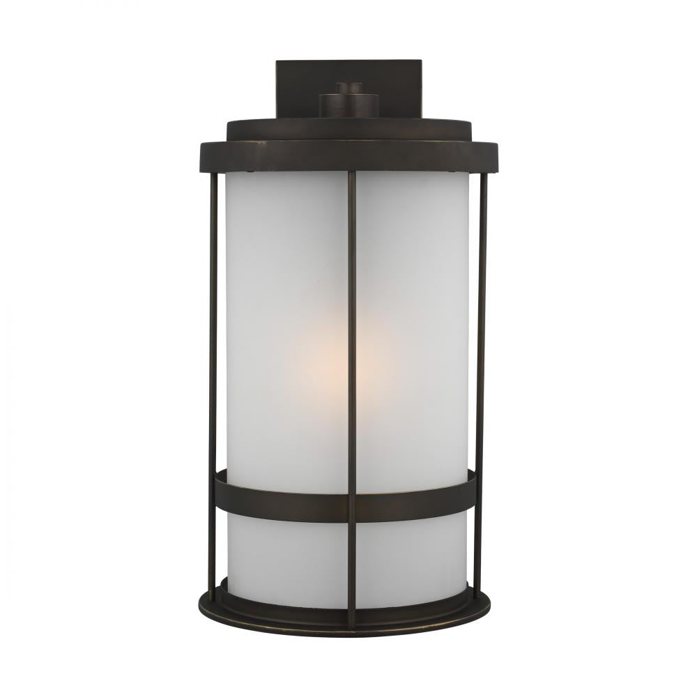 Generation Lighting Wilburn Extra Large One Light Outdoor Wall Lante Antique Bronze