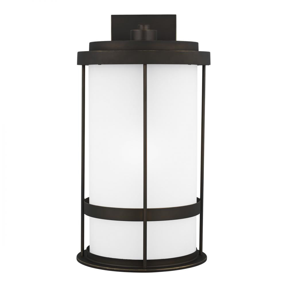 Generation Lighting Wilburn Extra Large One Light Outdoor Wall Lante Antique Bronze