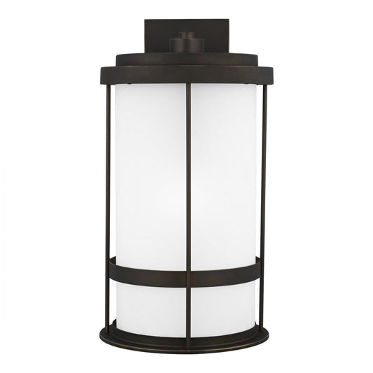Generation Lighting Wilburn Extra Large One Light Outdoor Wall Lante Antique Bronze