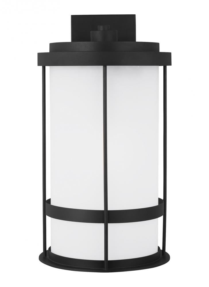 Generation Lighting Wilburn Extra Large One Light Outdoor Wall Lante Black