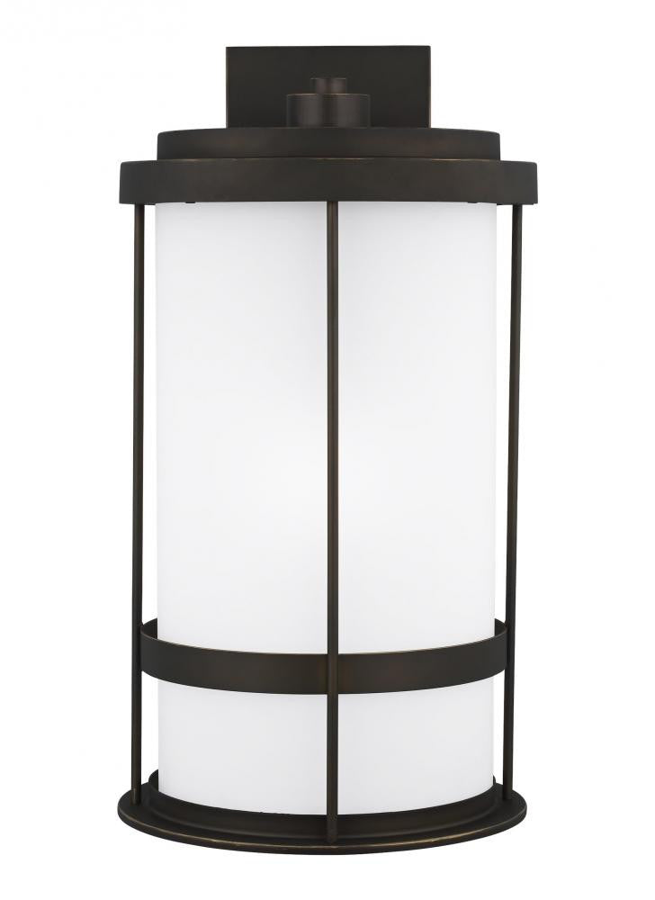 Generation Lighting Wilburn Extra Large One Light Outdoor Wall Lante Antique Bronze