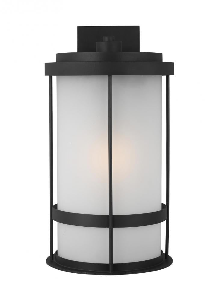 Generation Lighting Wilburn Extra Large One Light Outdoor Wall Lante Black