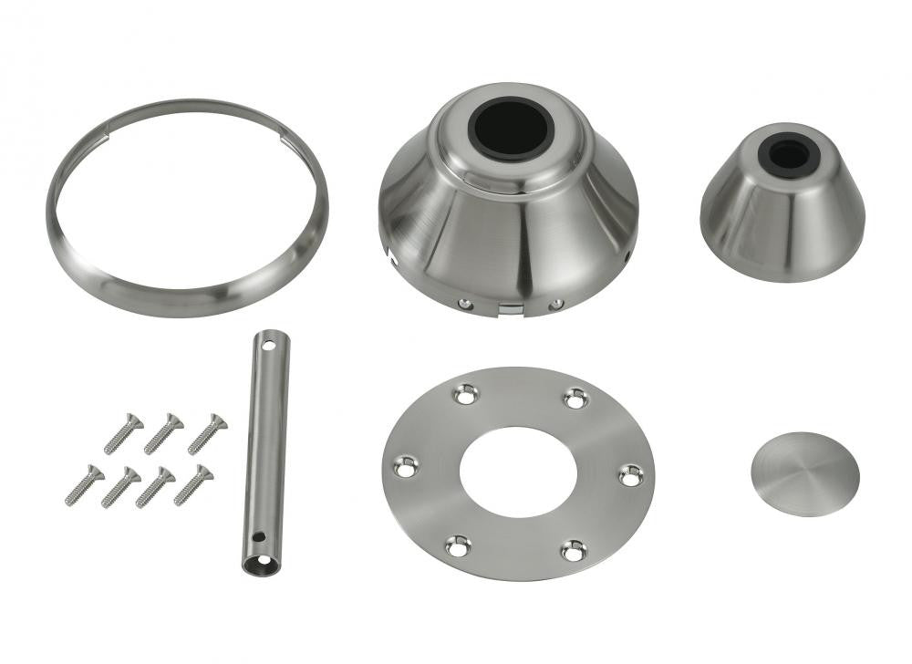 Visual Comfort Fan Maverick 88-in Fan Finish Kit Brushed Steel