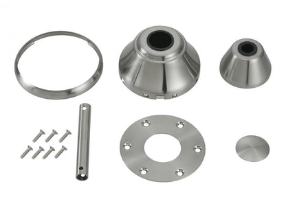 Visual Comfort Fan Maverick 88-in Fan Finish Kit Brushed Steel