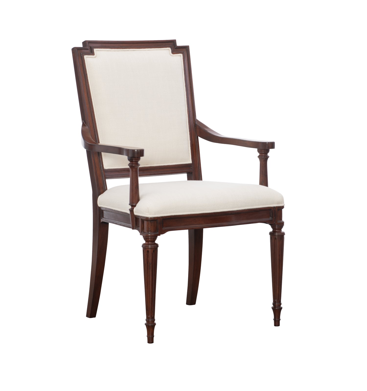 Maitland-Smith Evan Arm Chair Mahogany