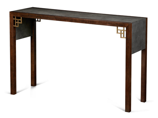 Maitland-Smith Lin Console Table in Brass