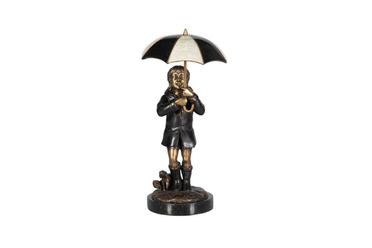 Maitland-Smith Rainy Day Sculpture Solid brass