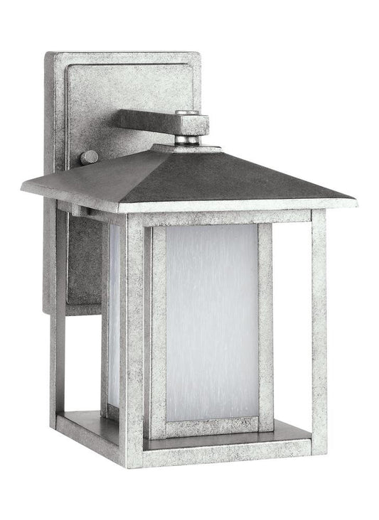 Generation Lighting Hunnington Small LED Outdoor Wall Lantern Weathered Pewter