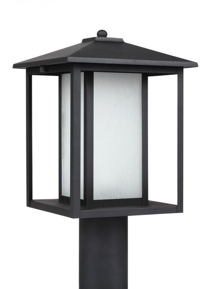 Generation Lighting Hunnington One Light Outdoor Post Lantern Black