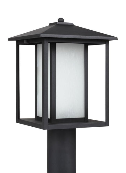 Generation Lighting Hunnington One Light Outdoor Post Lantern Black