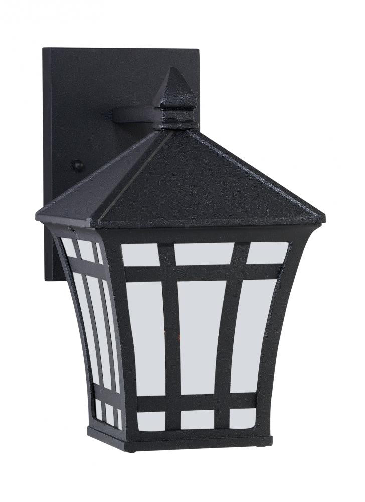 Generation Lighting Herrington One Light Outdoor Wall Lantern Black