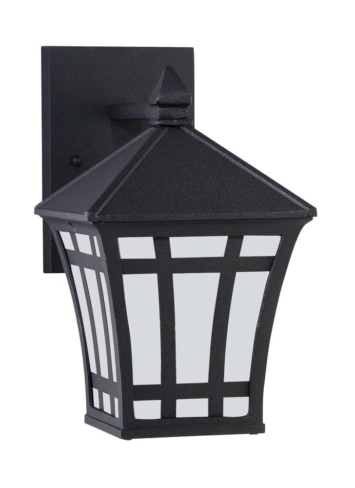 Generation Lighting Herrington One Light Outdoor Wall Lantern Black