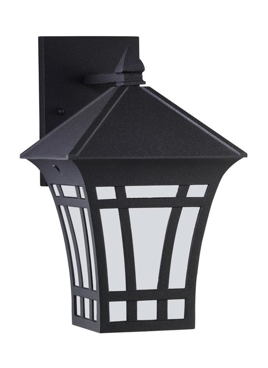 Generation Lighting Herrington One Light Outdoor Wall Lantern Black