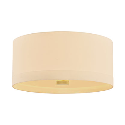 Hudson Valley Ashland 4-Light Flush Mount Aged Brass