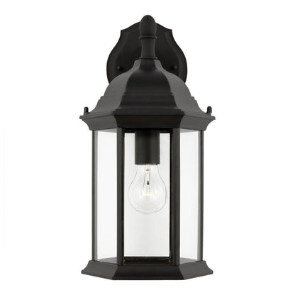 Generation Lighting Sevier Medium One Light Downlight Outdoor Wall L Black