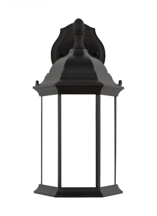 Generation Lighting Sevier Medium One Light Downlight Outdoor Wall L Black
