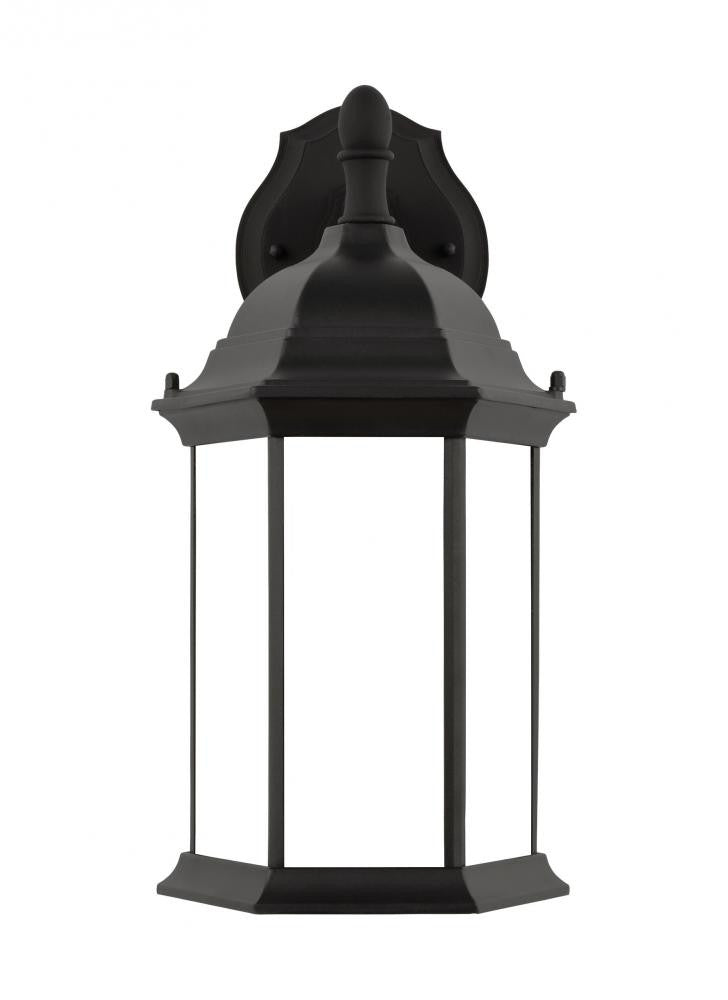 Generation Lighting Sevier Medium One Light Downlight Outdoor Wall L Black