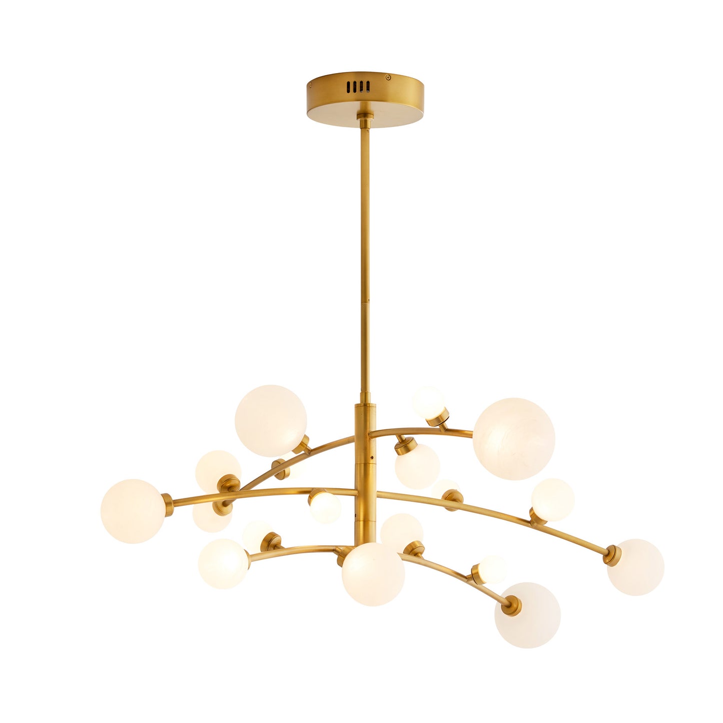 Arteriors Home Maser Chandelier Antique Brass