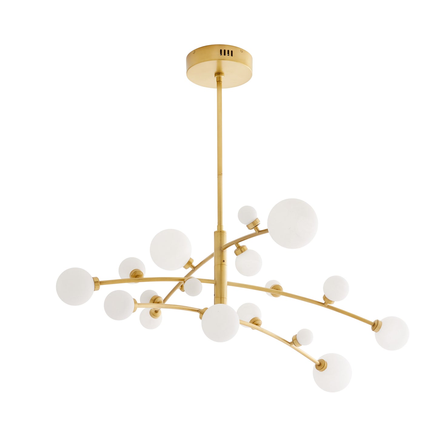 Arteriors Home Maser Chandelier Antique Brass