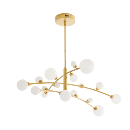 Arteriors Home Maser Chandelier Antique Brass