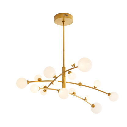 Arteriors Home Maser Chandelier Antique Brass