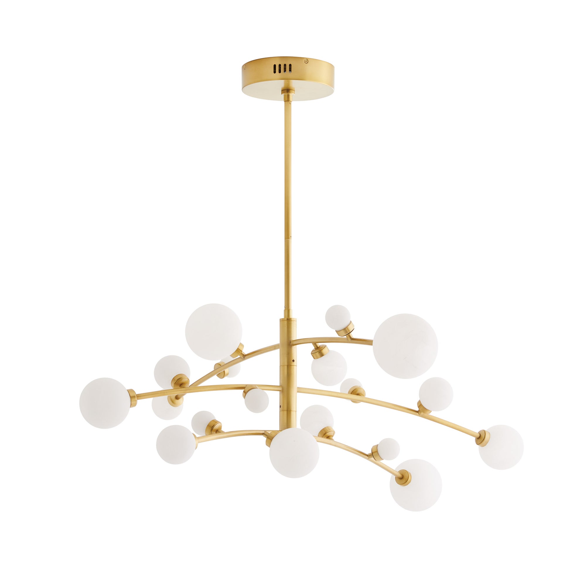 Arteriors Home Maser Chandelier Antique Brass