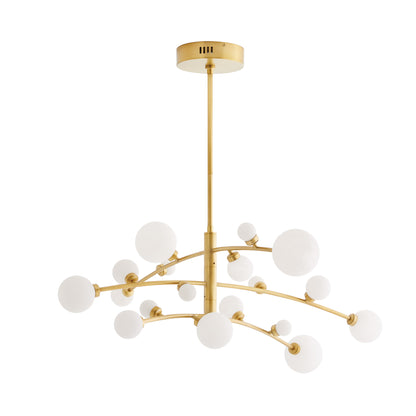 Arteriors Home Maser Chandelier Antique Brass