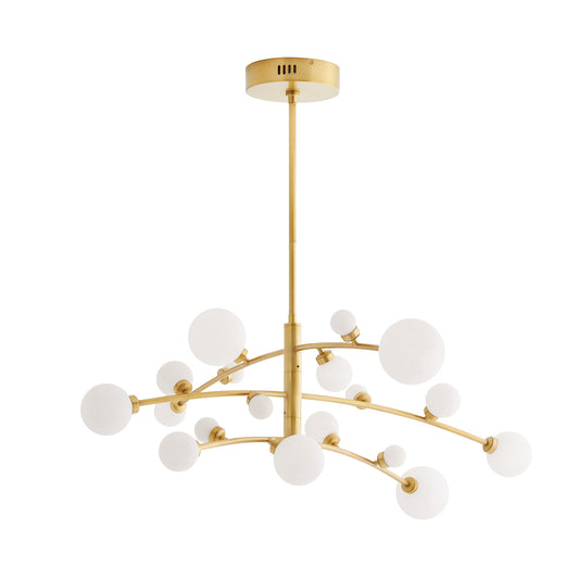 Arteriors Home Maser Chandelier Antique Brass