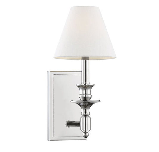Savoy House Washburn Wall Sconce Polished Nickel