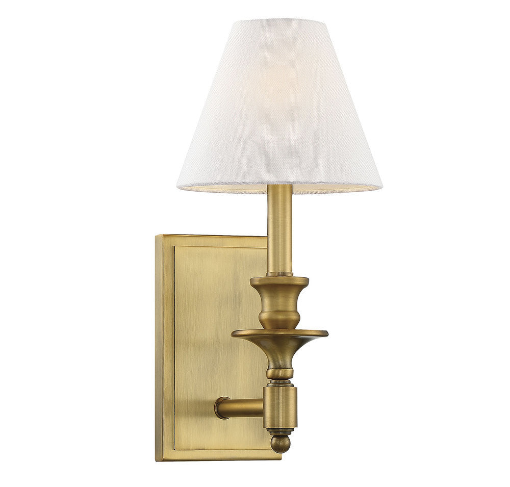 Savoy House Washburn Wall Sconce Warm Brass