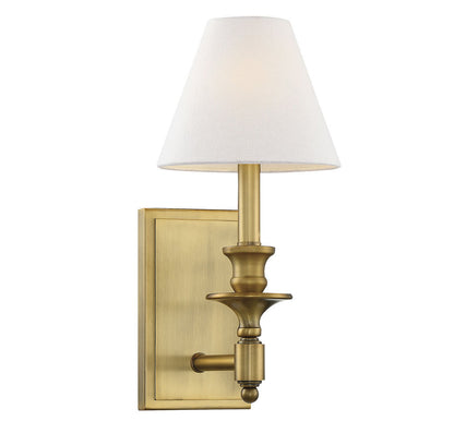 Savoy House Washburn Wall Sconce Warm Brass