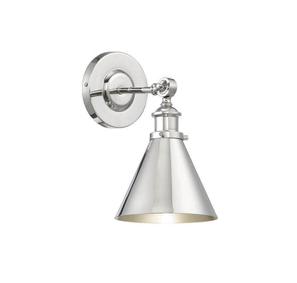 Savoy House Glenn Wall Sconce Polished Nickel