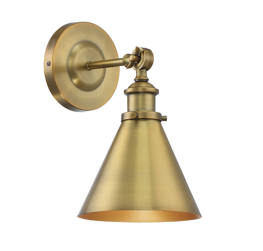 Savoy House Glenn Wall Sconce Warm Brass