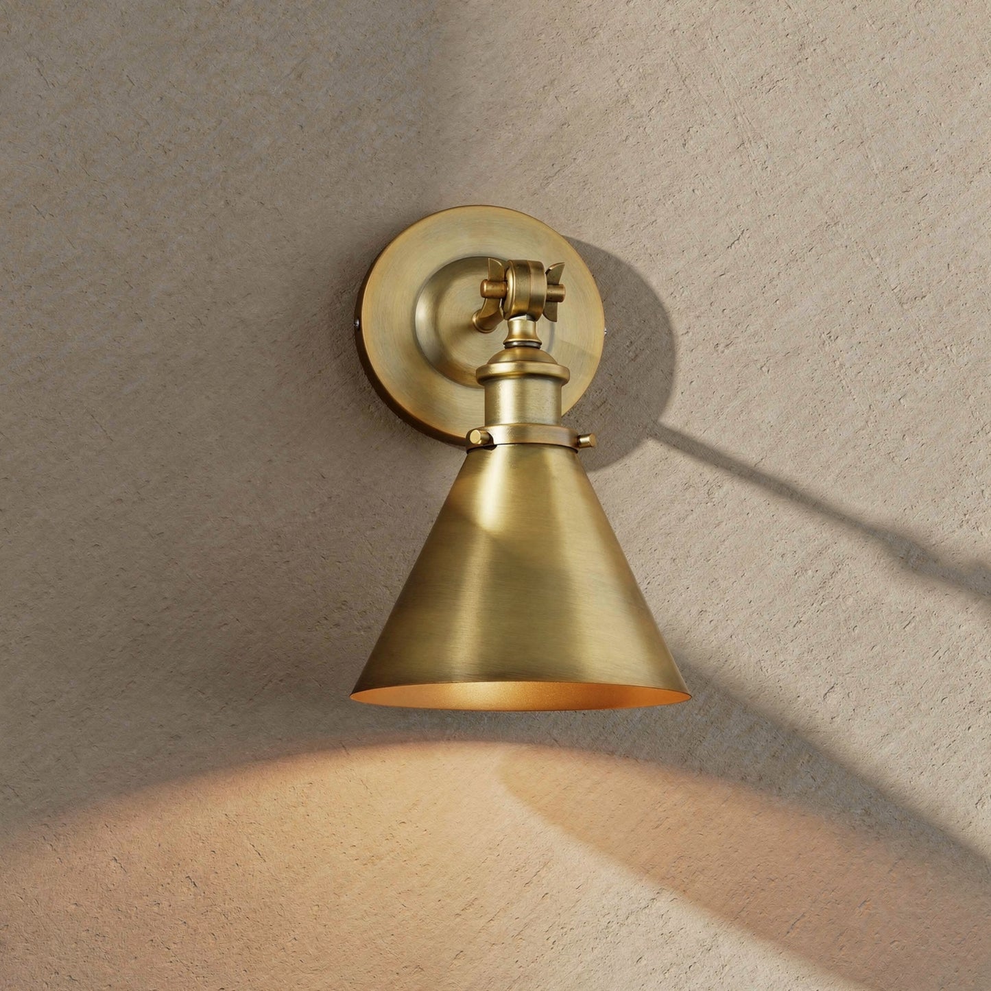 Glenn 1-Light Adjustable Wall Sconce in Classic Bronze
