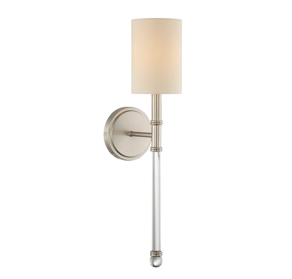 Savoy House Fremont 1-Light Wall Sconce Satin Nickel