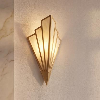 Rivage 1-Light LED Wall Sconce in Warm Brass