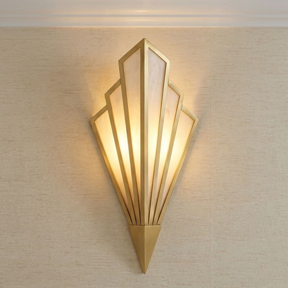 Rivage 1-Light LED Wall Sconce in Warm Brass