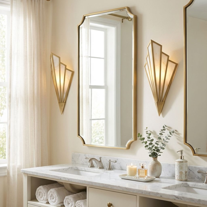 Rivage 1-Light LED Wall Sconce in Warm Brass