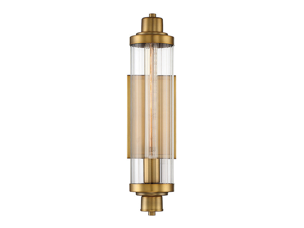 Savoy House Pike Wall Sconce Warm Brass