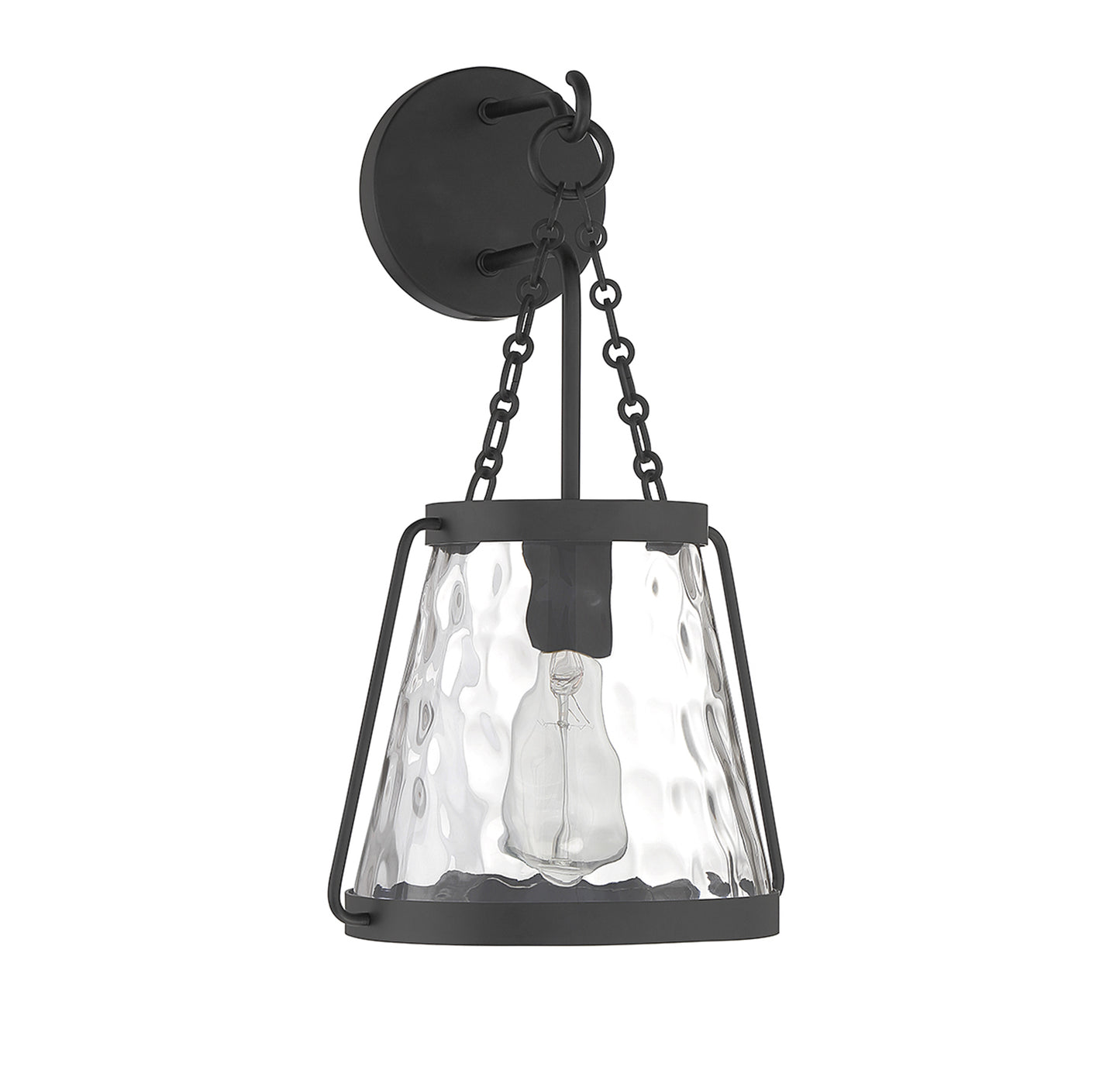 Crawford 1-Light Wall Sconce in Warm Brass